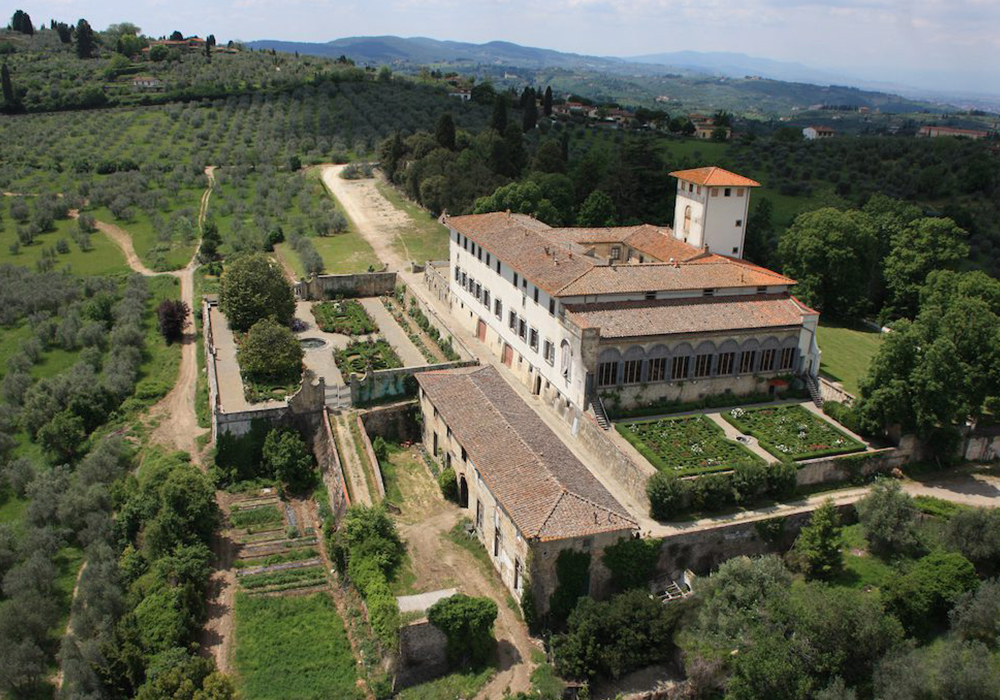 Architectural details of Villa Corsini