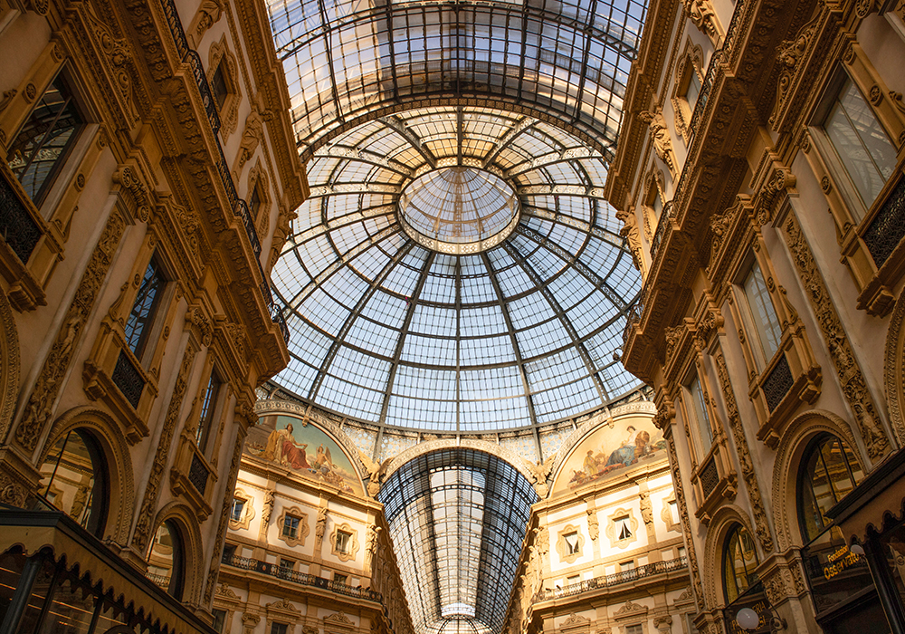 Galleria Vittorio Emanuele II shopping gallery in Milan