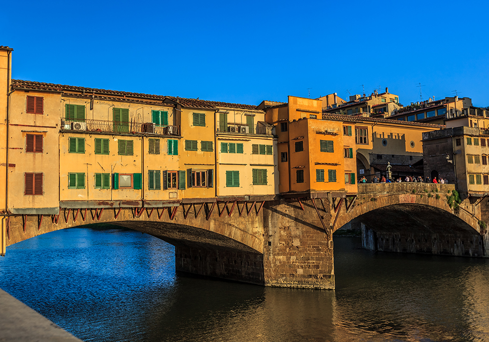 Ponte Vecchio bridge over the Arno river in Florence