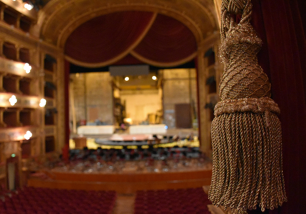 Exterior view of the historic Teatro Massimo in Palermo